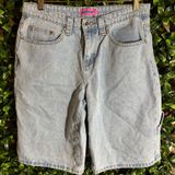 Edikted  light wash denim shorts size medium  Photo 0