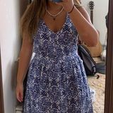 Milly Blue and White Dress  Photo 0