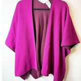 Chico's  Womens Reversible Button Detail‎ Ruana Small/ Medium Photo 0