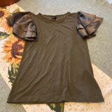 Madeline Stuart NWOT Madeleine ruffle sleeved top Photo 0