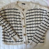Boohoo Striped Long Buttoned Cardigan Photo 0