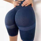 Navy Booty Scrunch Biker Shorts Blue Size L Photo 0