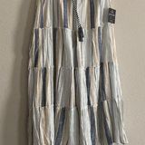 Mlle Gabrielle  NWT Tiered Crinkled Maxi Skirt Women XL Extra Large Cottagecore Photo 0