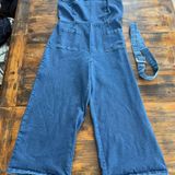 Derek Heart Denim Wide Leg Romper  Photo 0