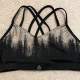 Reebok Women’s  Strappy Sports Bra Gold Black Photo 0