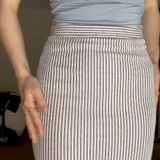 ANGL Striped Midi Skirt Photo 0