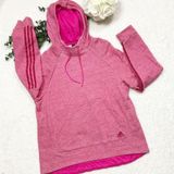Adidas XL Pink Pullover Hoodie Sweatshirt with Kangaroo Pocket Photo 0