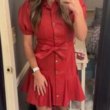 FATE. Red Leather Dress Photo 0