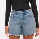 Abercrombie & Fitch  The Dad Short High Rise Jean Shorts 27 NWT Photo 0