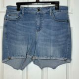 Judy Blue  Cut Off Blue Jean Shorts Plus Size 1X Photo 0