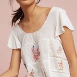 Anthropologie Floreat Embroidered Rosalina Blouse Photo 0