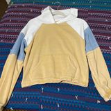 Pink Rose Yellow, Blue And White Hoodie Photo 0