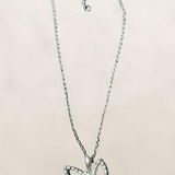 Playboy Silver Bunny Necklace 16 Inches Photo 0