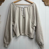 Free People  sweatshirt Movement activewear pullover cotton cozy casual Large Photo 0