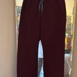 FIGS High Waisted Maroon Livingston Scrub Pant Photo 0