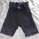 Lace Biker Shorts Black Size XS Photo 0
