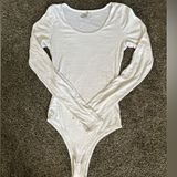 Hollister Classic White Long Sleeve Bodysuit Photo 0