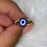 Handmade Blue Evil Eye Ring  Photo 0