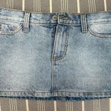 Brandy Melville Denim Mini Skirt Photo 0