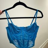 White Fox Boutique White Fox Blue Lace Corset Photo 0