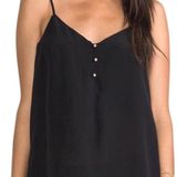 Yumi Kim black button silk cami tank Photo 0
