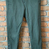 Gap  Womens 8 Khakis Olive Green Skinny‎ Mini Ankle Zip Chino Pants Jeans Stretch Photo 0