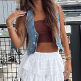 Altar'd State  Denim Top Photo 0