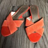 Joan & David Circa leather Sandals Suede Leather Photo 0