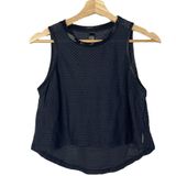 Koral  Black Muscle Netz Mesh Cropped Athletic Tank Top M Photo 0