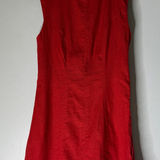 Abercrombie & Fitch abercrombie fitch Linen She’ll Mini Dress Red Small Photo 0