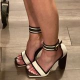 Vera Wang Black and white chunky heels  Photo 0
