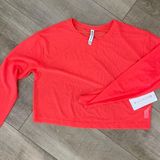 Athleta Festival Gym Styled Circuit Crop | Racing Red | Mesh Crop | Medium Photo 0