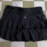 Lululemon Black Ruffled Tennis Skirt Photo 0