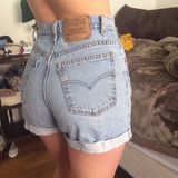Levi's Levi 512 High Waisted Shorts Photo 0
