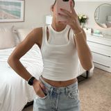 Abercrombie White Tank Size XS Photo 0