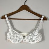 For Love & Lemons White Lace Underwire Bralette Small Photo 0