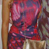 Missguided Red/pink Butterfly Maxi Skirt Set Photo 0