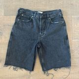 Free People we the ripped raw hem jorts long jean shorts Photo 0
