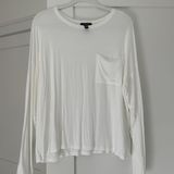 AQUA White Long Sleeve T shirt Photo 0