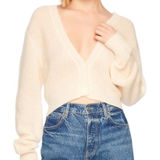 Susana Monaco  mohair sweater cardigan, Color Belgian creme, Size Small, NWOT Photo 0