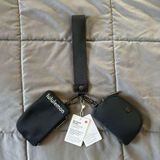 Lululemon Dual Pouch Wristlet Black New With Tags Photo 0