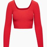 Aritzia Babaton Sculpt Knit Scoop neck Long sleeve Photo 0