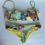 Maaji  Vibrant Reversible‎ Bright Bikini Set Surfing Beach Stand Up Paddle Board Photo 0