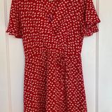 Red Dress Boutique Floral Wrap Dress Photo 0