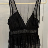 ZARA  Sheer Black Top Photo 0