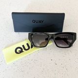 Quay Australia No Apologies Square Sunglasses Black Photo 0