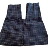 J.Jill Black Red Plaid Cropped Ankle Pants Casual Cotton Womens Size 12 Petite Photo 0