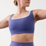 Athleta New  M Double Up Sports Bra Medium Cup D-DD Dusk/Gossamer Photo 0