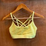 Lorna Jane straps back yellow sports bra Photo 0