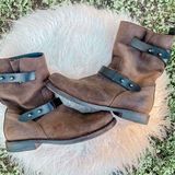 Rag and Bone Double Strap Suede Moto Boots size 38 Photo 0